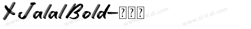 X Jalal Bold字体转换